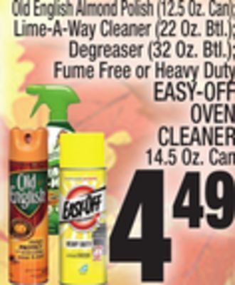 C Town Easy-off oven cleaner 14.5 oz. can offer