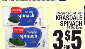 C Town Krasdale spinach offer
