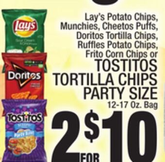 C Town Tostitos tortilla chips party size offer