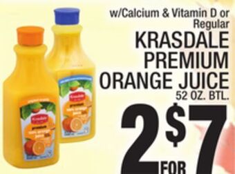 C Town Krasdale premium orange juice offer