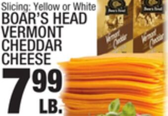 C Town Boar's head vermont cheddar cheese offer