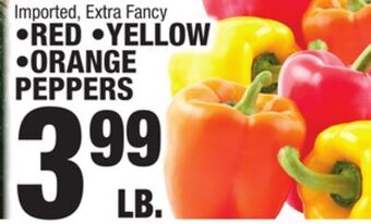 C Town •red •yellow •orange peppers offer