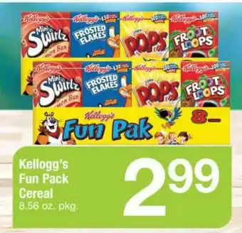 ACME Kellogg's Fun Pack Cereal offer