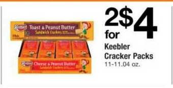 ACME Keebler Cracker Packs offer