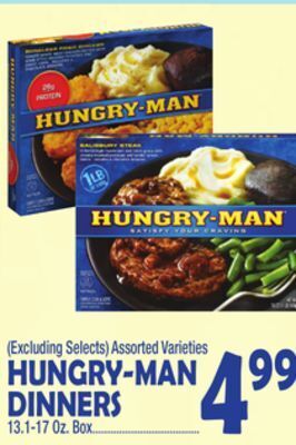 Bravo Supermarkets Hungry-man dinners offer