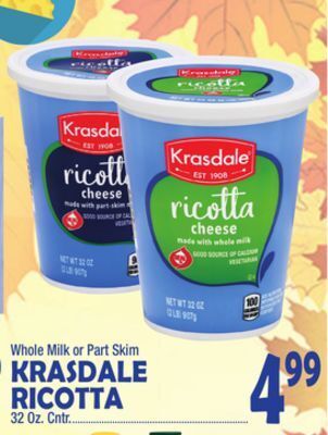 Bravo Supermarkets Krasdale ricotta offer