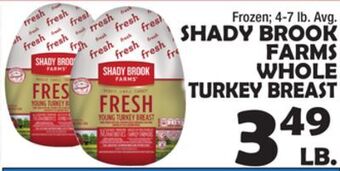 Bravo Supermarkets Shady brook farms whole turkey breast offer