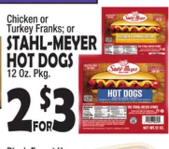 Bravo Supermarkets Stahl-meyer hot dogs offer
