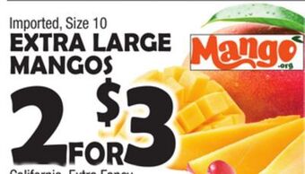 Bravo Supermarkets Extra large mangos offer