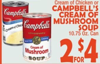 Bravo Supermarkets Campbell's cream of mushroom soup offer