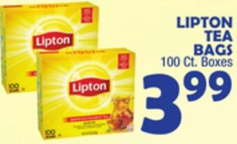 Bravo Supermarkets Lipton tea bags offer