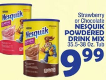Bravo Supermarkets Nesquik powdered drink mix offer