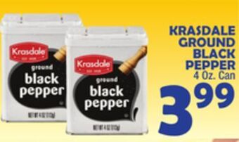 Bravo Supermarkets Krasdale ground black pepper offer