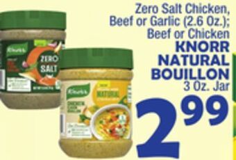 Bravo Supermarkets Knorr natural bouillon 3 oz. jar offer