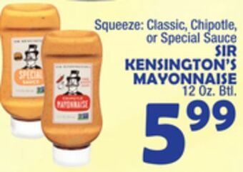 Bravo Supermarkets Sir kensington's mayonnaise offer