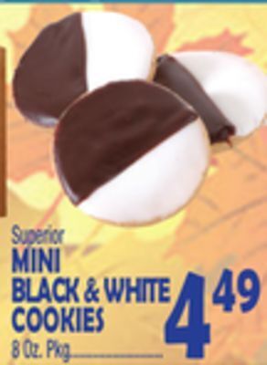 Bravo Supermarkets Mini black & white cookies offer