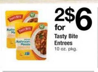 ACME Tasty Bite Entrees offer