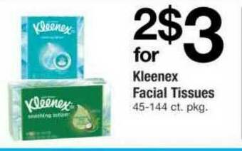 ACME Kleenex Facial Tissues offer