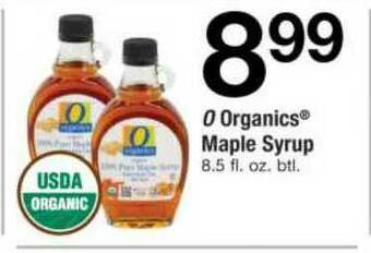ACME O Organics Maple Syrup offer