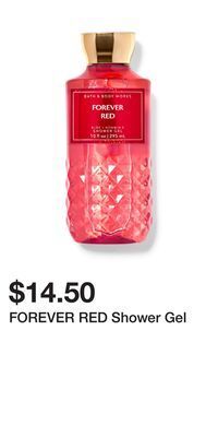 Bath & Body Works Forever red shower gel offer