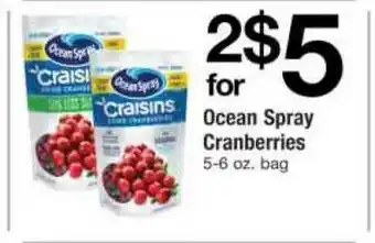 ACME Ocean Spray Cranberries offer