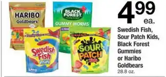 ACME Swedish Fish, Sour Patch Kids, Black Forest Gummies Or Haribo Goldbears offer