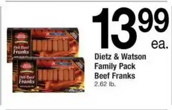 ACME Dietz & Watson Family Pack Beef Franks offer