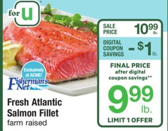 ACME Fresh atlantic salmon fillet offer