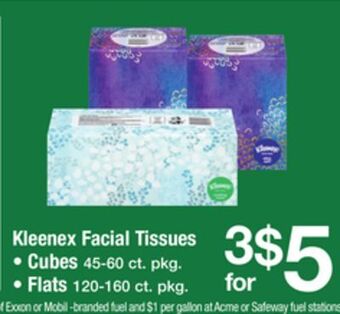 ACME Kleenex facial tissues offer