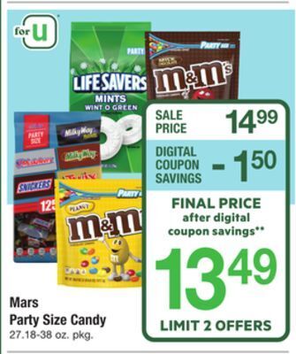 ACME Mars party size candy offer