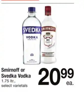 ACME Smirnoff or svedka vodka offer