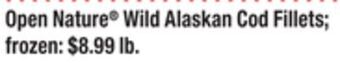 ACME Open nature® wild alaskan cod fillets offer