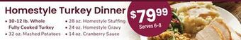ACME Homestyle turkey dinner offer
