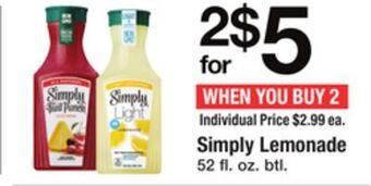 ACME Simply lemonade offer