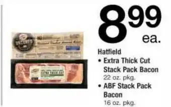 ACME Hatfield Extra Thick Cut Stack Pack Bacon, Abf Stack Pack Bacon offer
