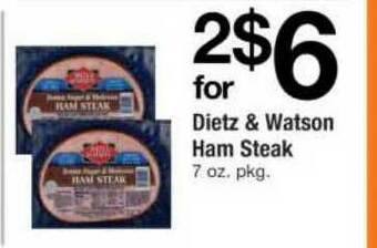 ACME Dietz & Watson Ham Steak offer