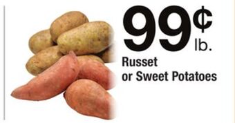 ACME Russet or sweet potatoes offer