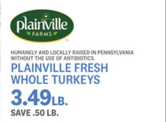 Kings Food Markets Plainville fresh whole turkeys offer