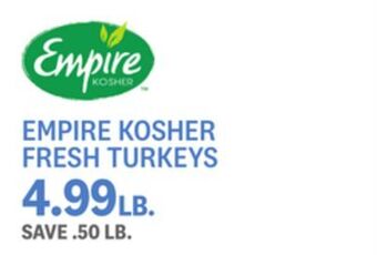 Kings Food Markets Empire kosher fresh turkeys offer
