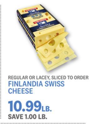 Kings Food Markets Finlandia swiss cheese offer