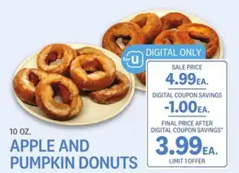 Kings Food Markets Apple and pumpkin donuts offer