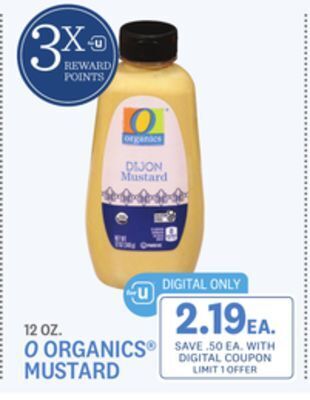 Kings Food Markets O organics® mustard offer