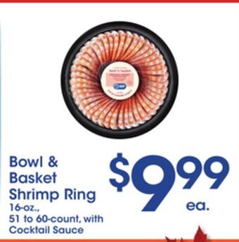 Price Rite Bowl & basket shrimp ring offer