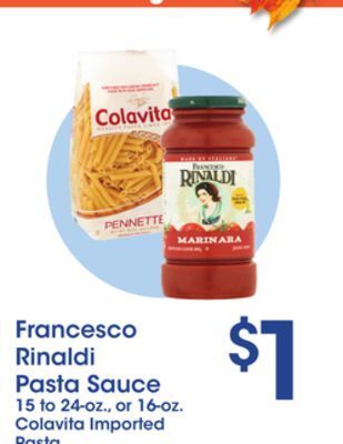 Price Rite Francesco rinaldi pasta sauce offer