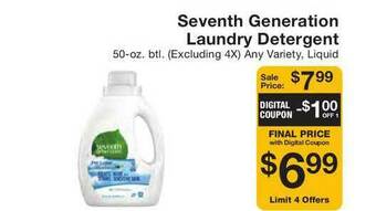 Fairway Store Market Seventh Generation Laundry Detergent offer