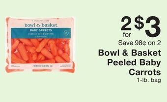 Fairway Store Market Bowl & basket peeled baby carrots offer
