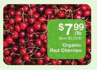 Fairway Store Market Organic Red Cherries offer