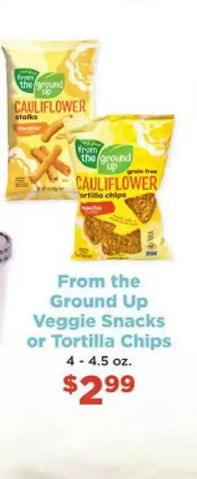 From The Ground Up Veggie Snacks Or Tortilla Chips