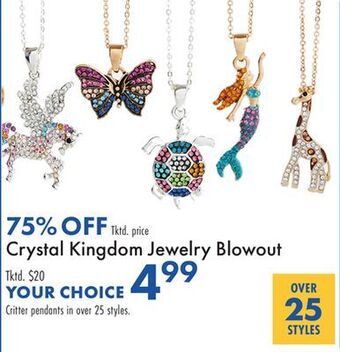 Boscov's Crystal kingdom jewelry blowout offer