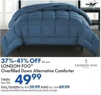 Boscov's London fog® overfilled down alternative comforter offer